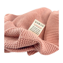 Mummy's Baby Tencel Örgü Bebek Battaniyesi 80x100 Pembe