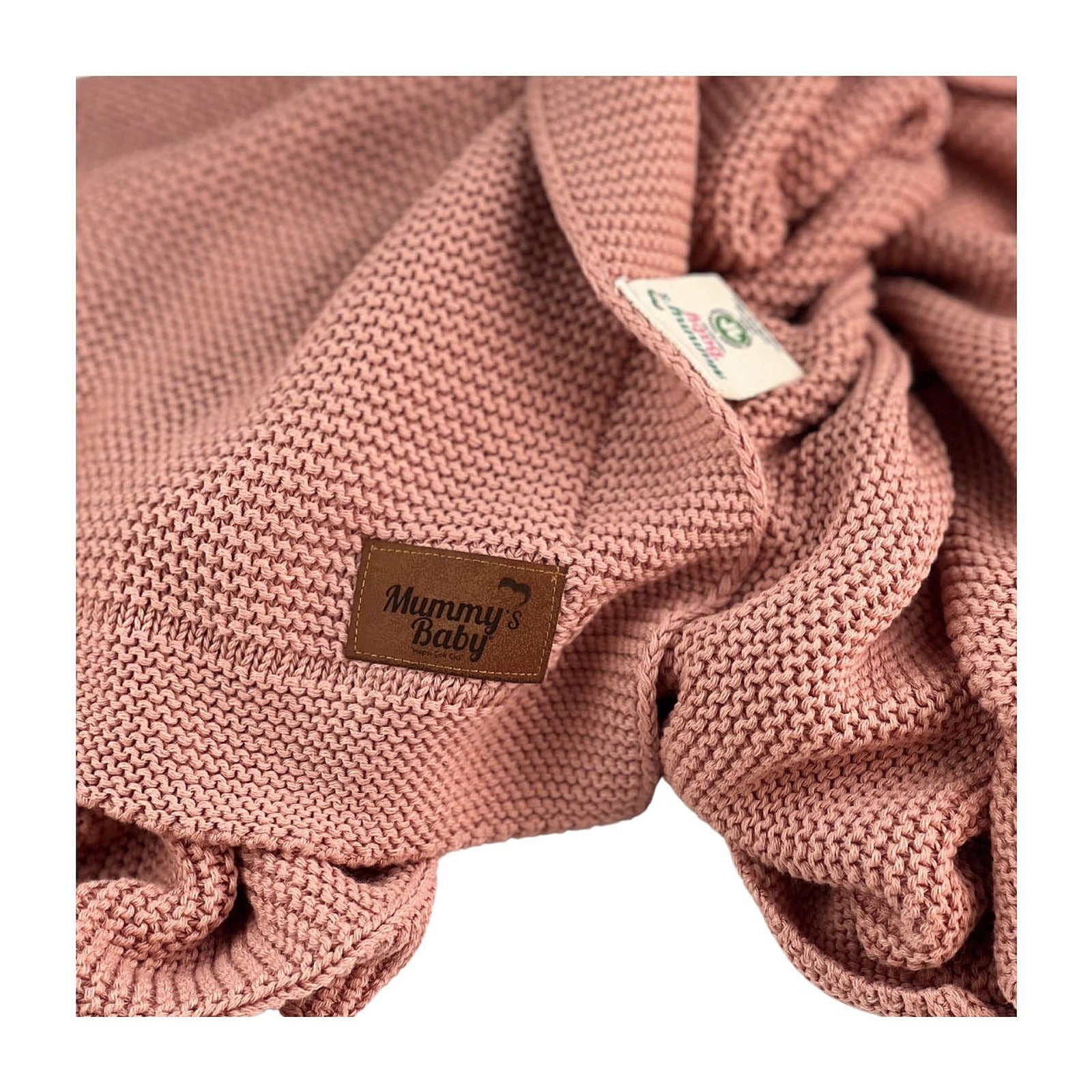 Mummy's Baby Tencel Örgü Bebek Battaniyesi 80x100 Pembe