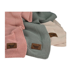 Mummy's Baby Tencel Örgü Bebek Battaniyesi 80x100 Pembe