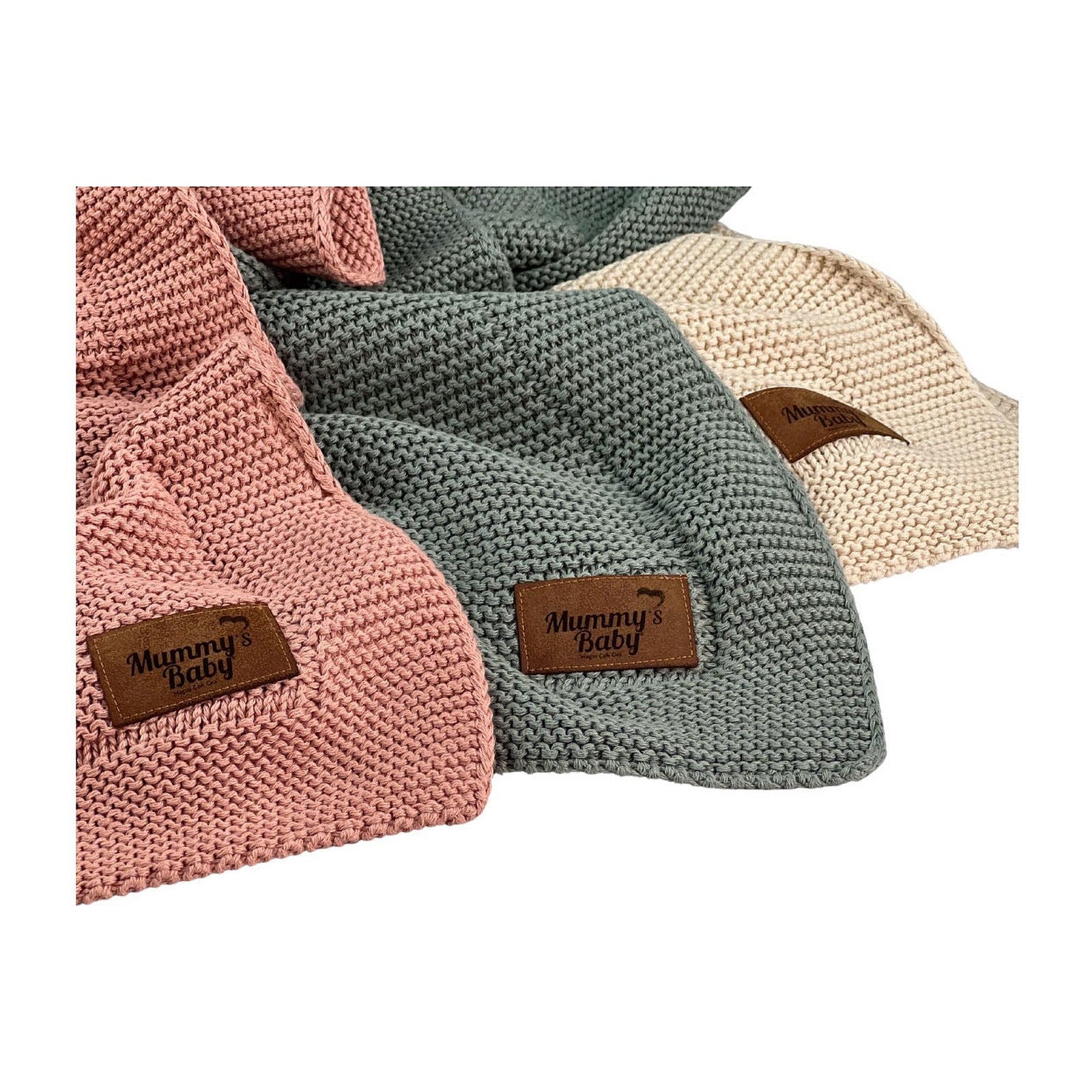 Mummy's Baby Tencel Örgü Bebek Battaniyesi 80x100 Pembe