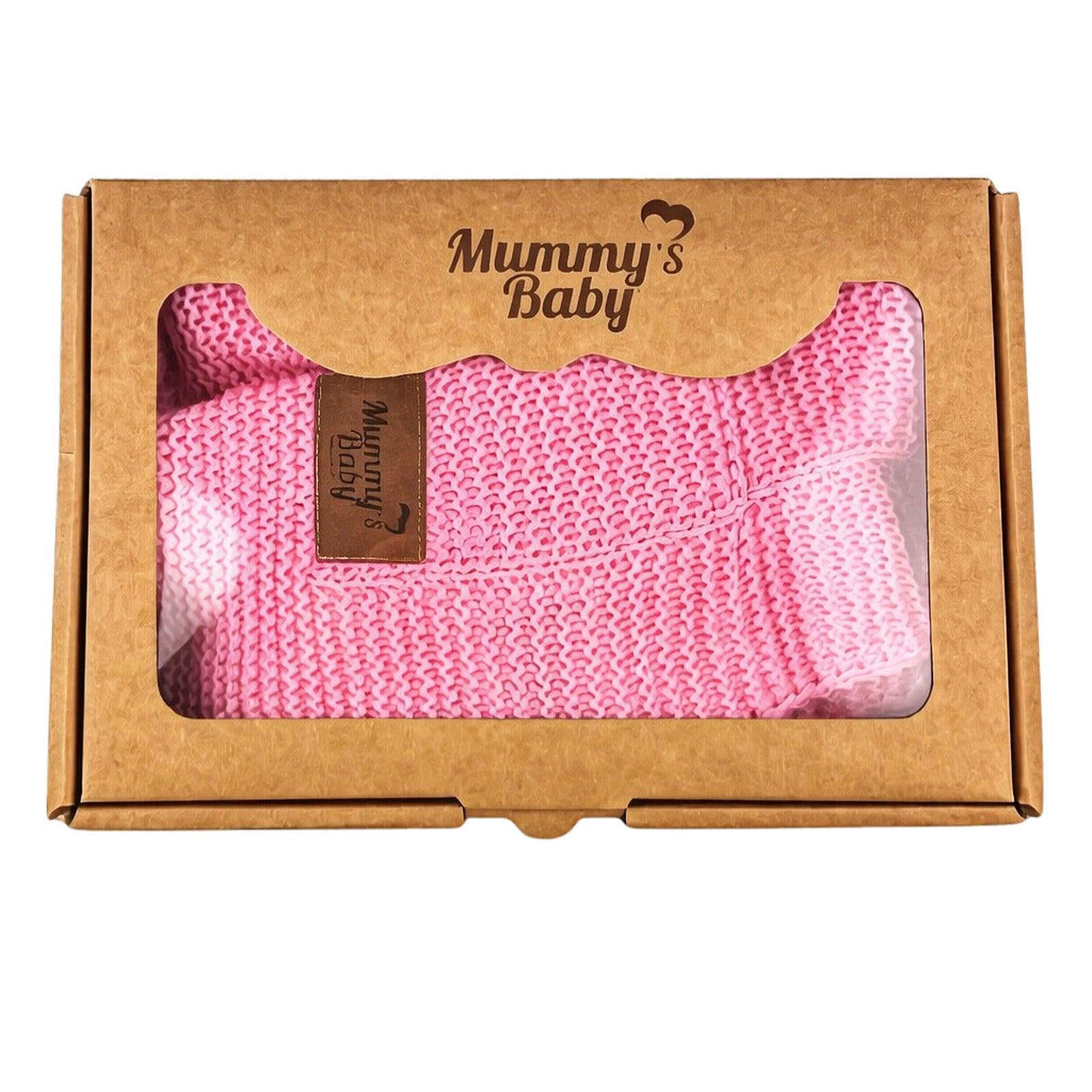 Mummy's Baby Triko Örgü Bebek Battaniyesi 80x100 Pembe