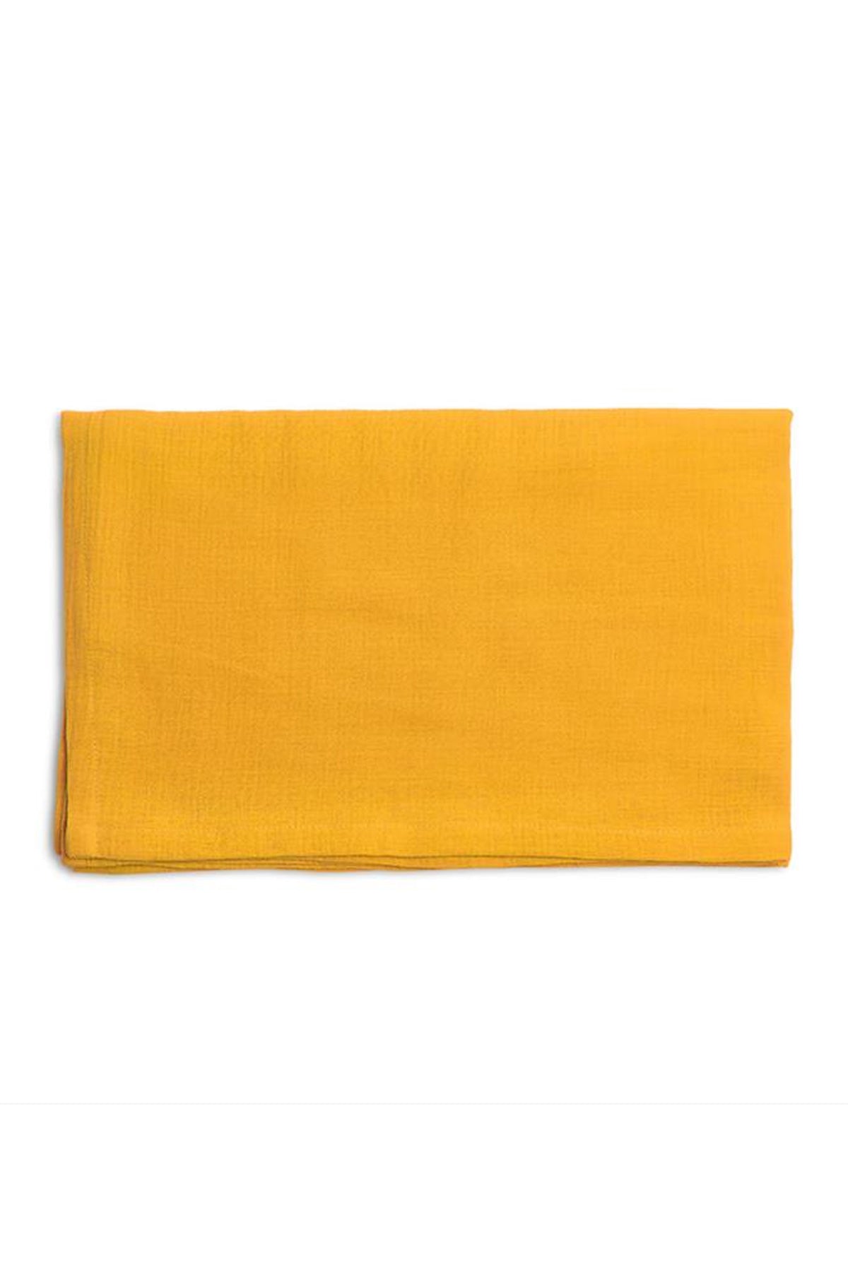 Muslin Düz Çarşaf - Marigold - Hardal - 70 X 140 Cm