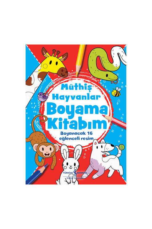 Türkiye İş Bankası Kültür Yayınları Müthiş Hayvanlar Boyama Kitabım