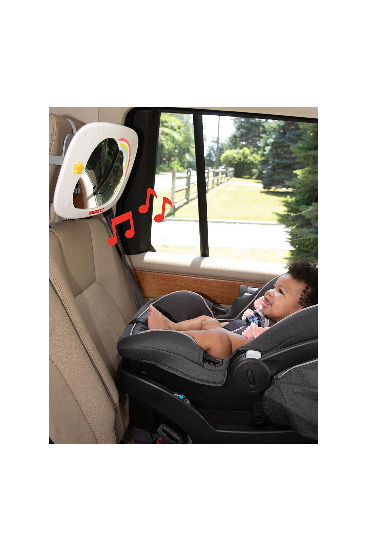 Skip Hop Müzikli Ve Işıklı Bebek İzleme Aynası - Welcome Baby