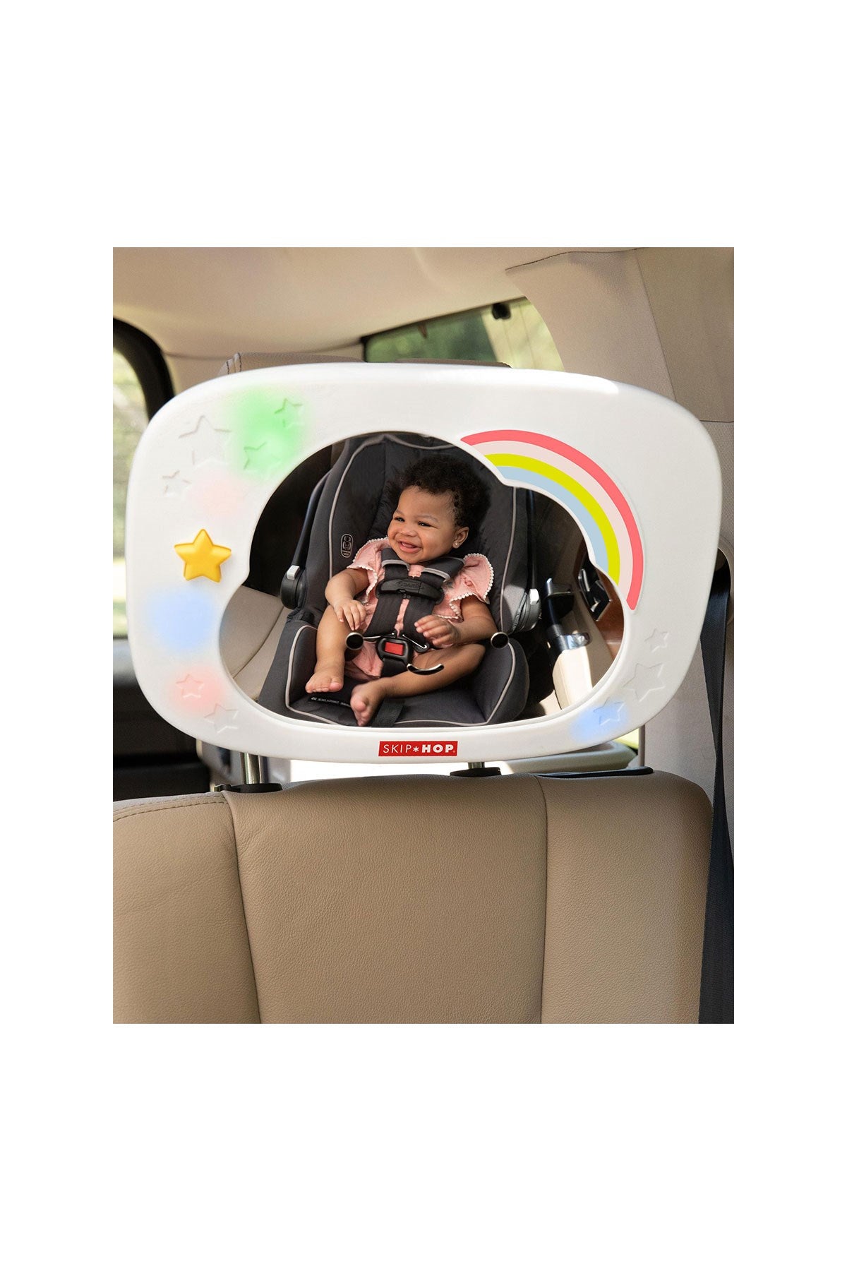 Skip Hop Müzikli Ve Işıklı Bebek İzleme Aynası - Welcome Baby