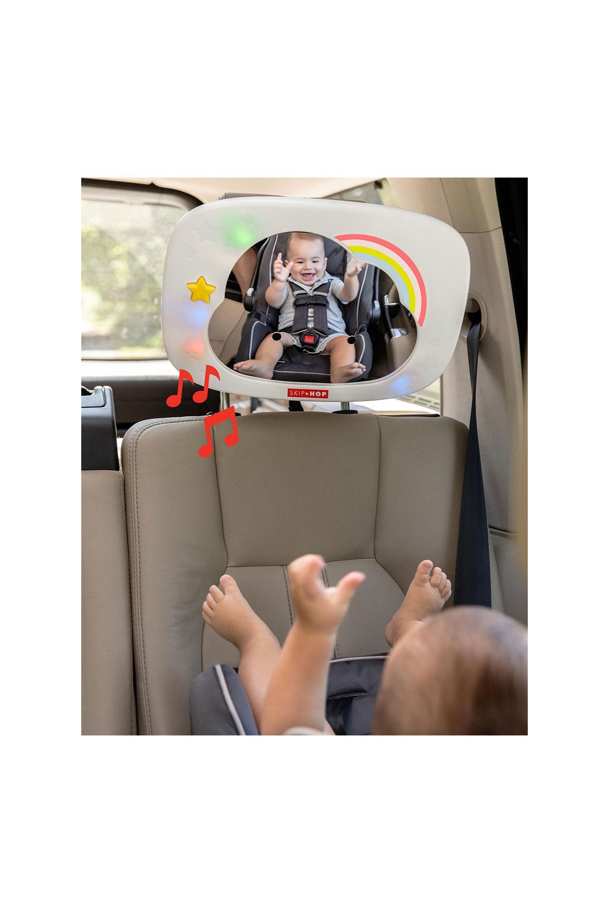 Skip Hop Müzikli Ve Işıklı Bebek İzleme Aynası - Welcome Baby