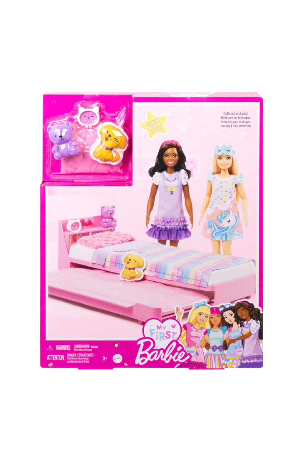 My First Barbie - İlk Barbie Bebeğim - Barbie'nin Yatağı Oyun Seti