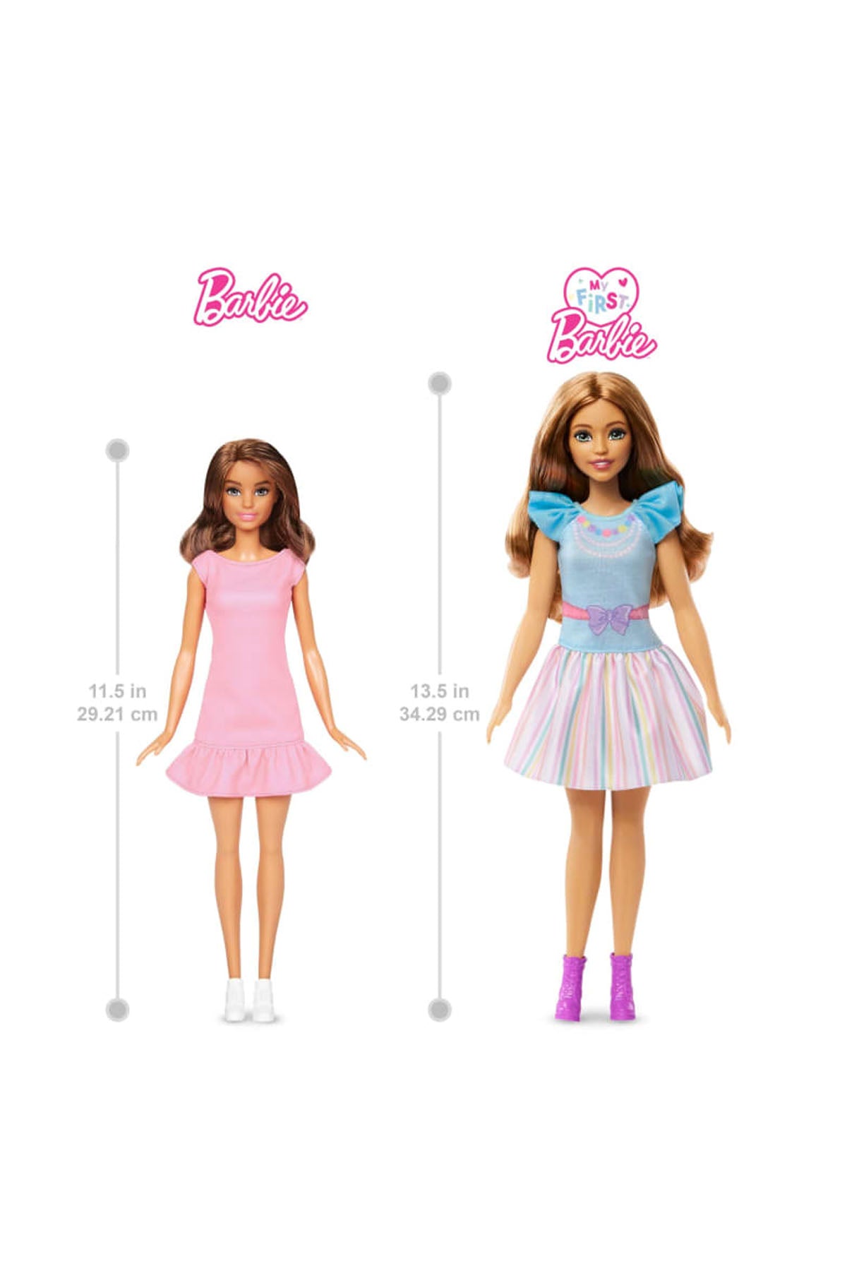 My First Barbie -İlk Barbie Bebeğim Serisi Bebekleri-Brunette