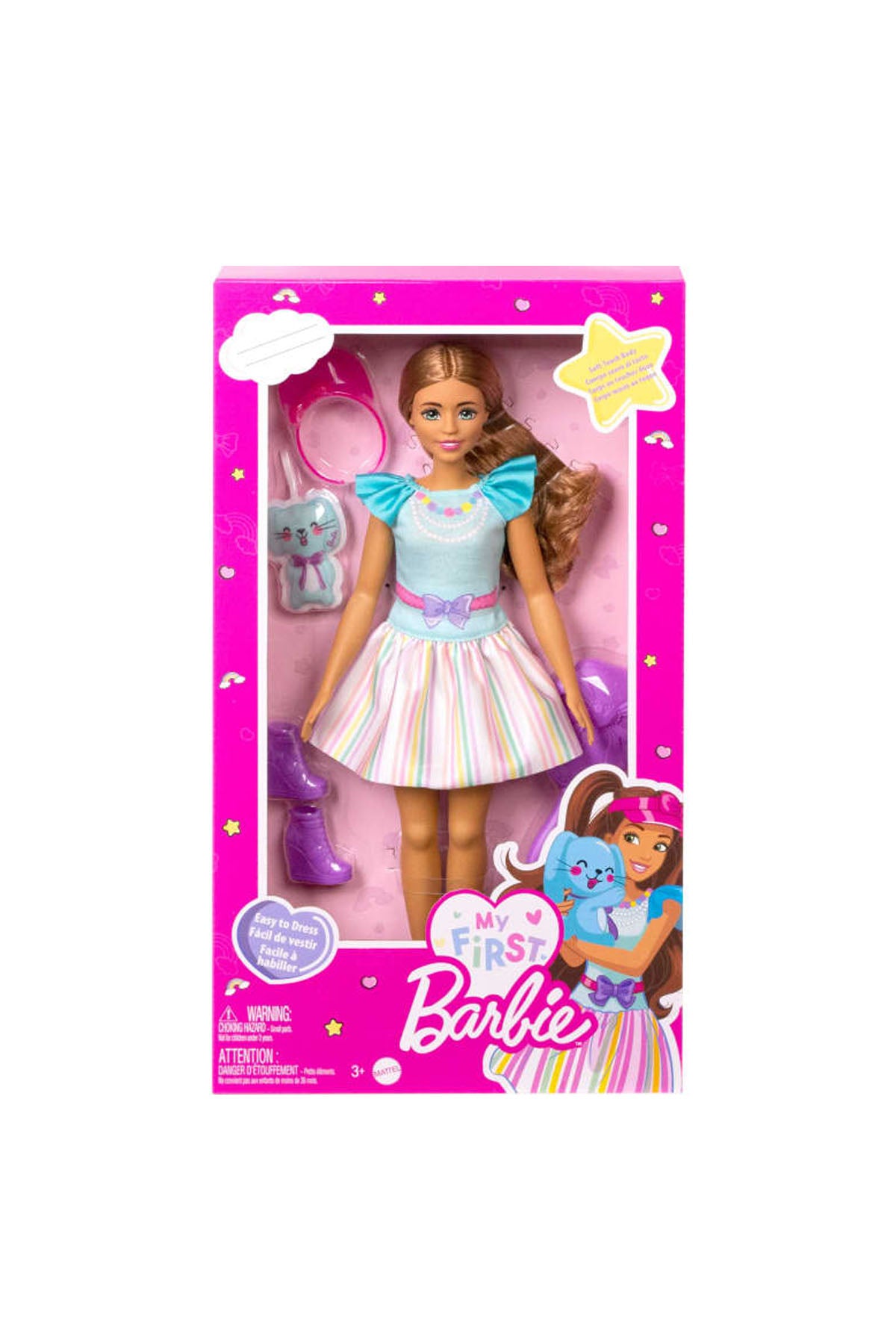 My First Barbie -İlk Barbie Bebeğim Serisi Bebekleri-Brunette