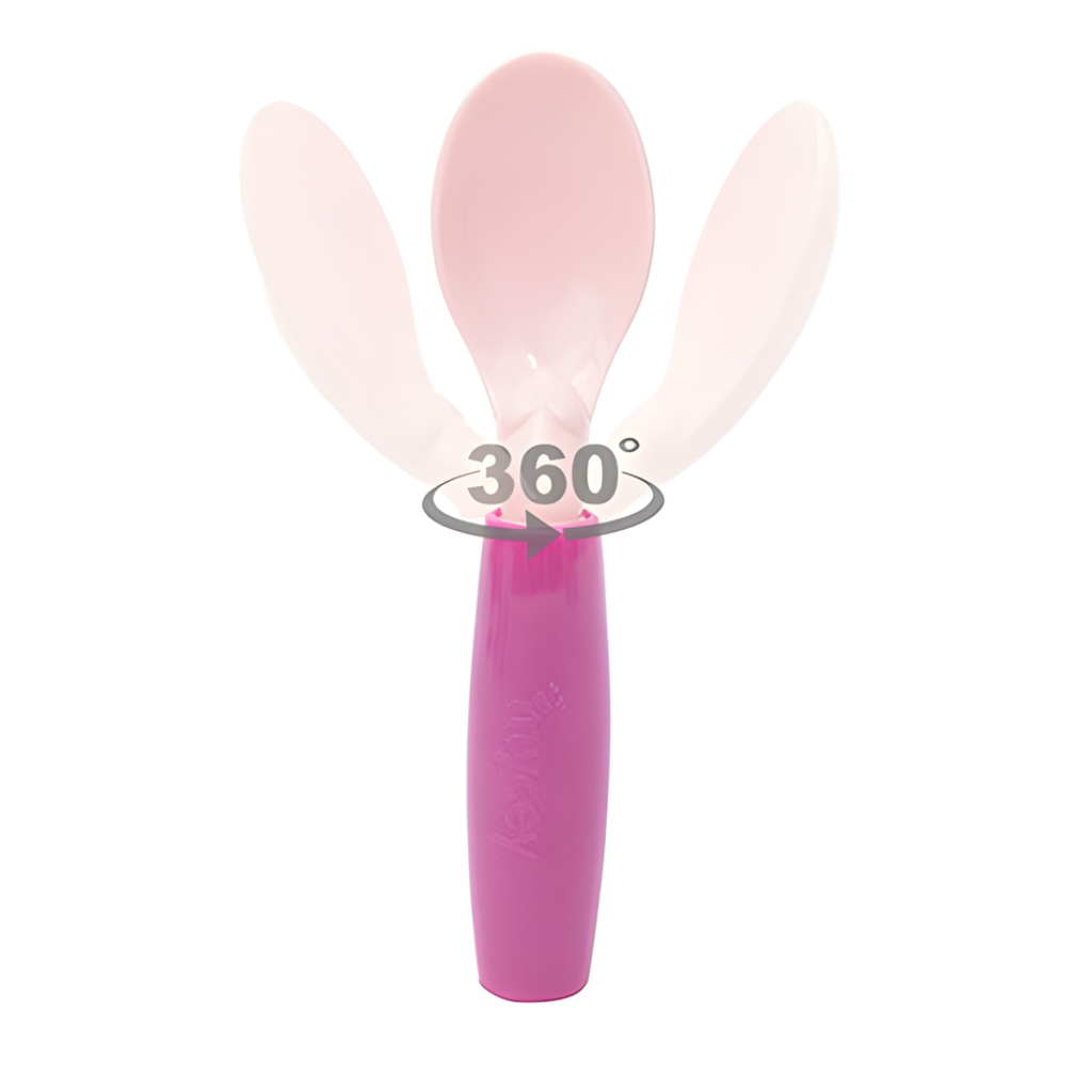 Mycey 360 Dönen Kaşık Pembe - Welcome Baby