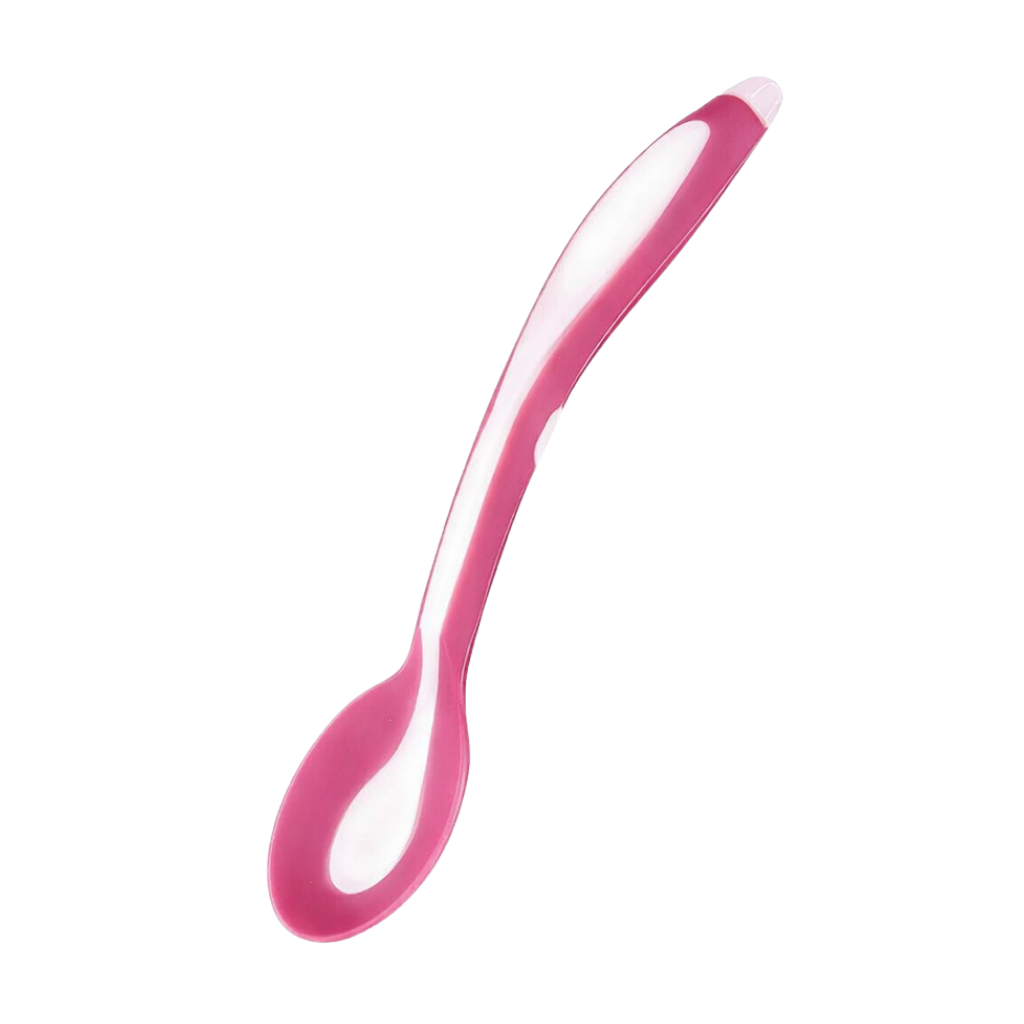 Mycey Taşıma Kutulu Mama Kaşığı Yumuşak Uçlu Pembe - Welcome Baby