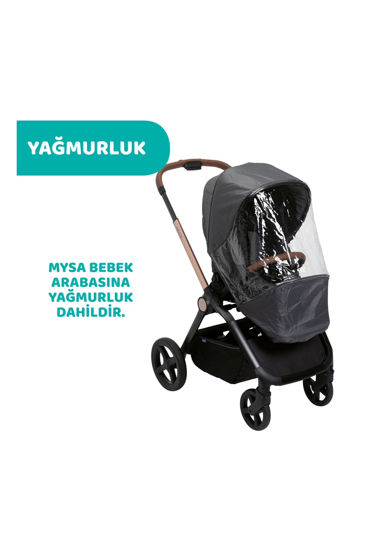 MYSA BEBEK ARABAS SILVER GREY