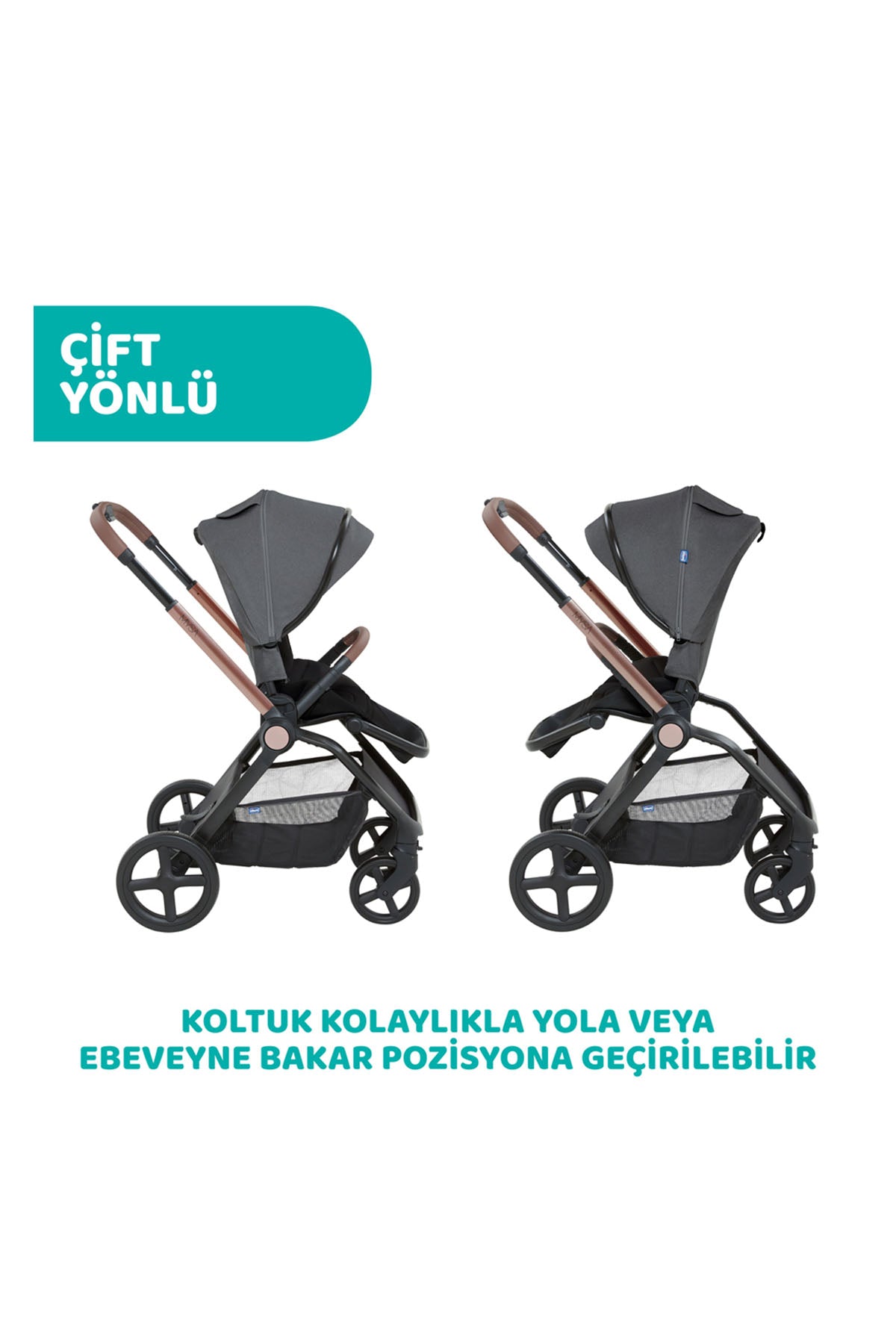 MYSA BEBEK ARABAS SILVER GREY