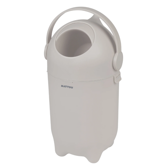 Nattou Dropy Bebek Bezi Çöp Kovası Açık Gri