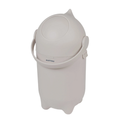 Nattou Dropy Bebek Bezi Çöp Kovası Açık Gri