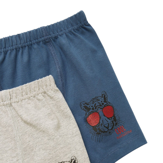 Natuline 2'li Erkek Çocuk Likralı Boxer