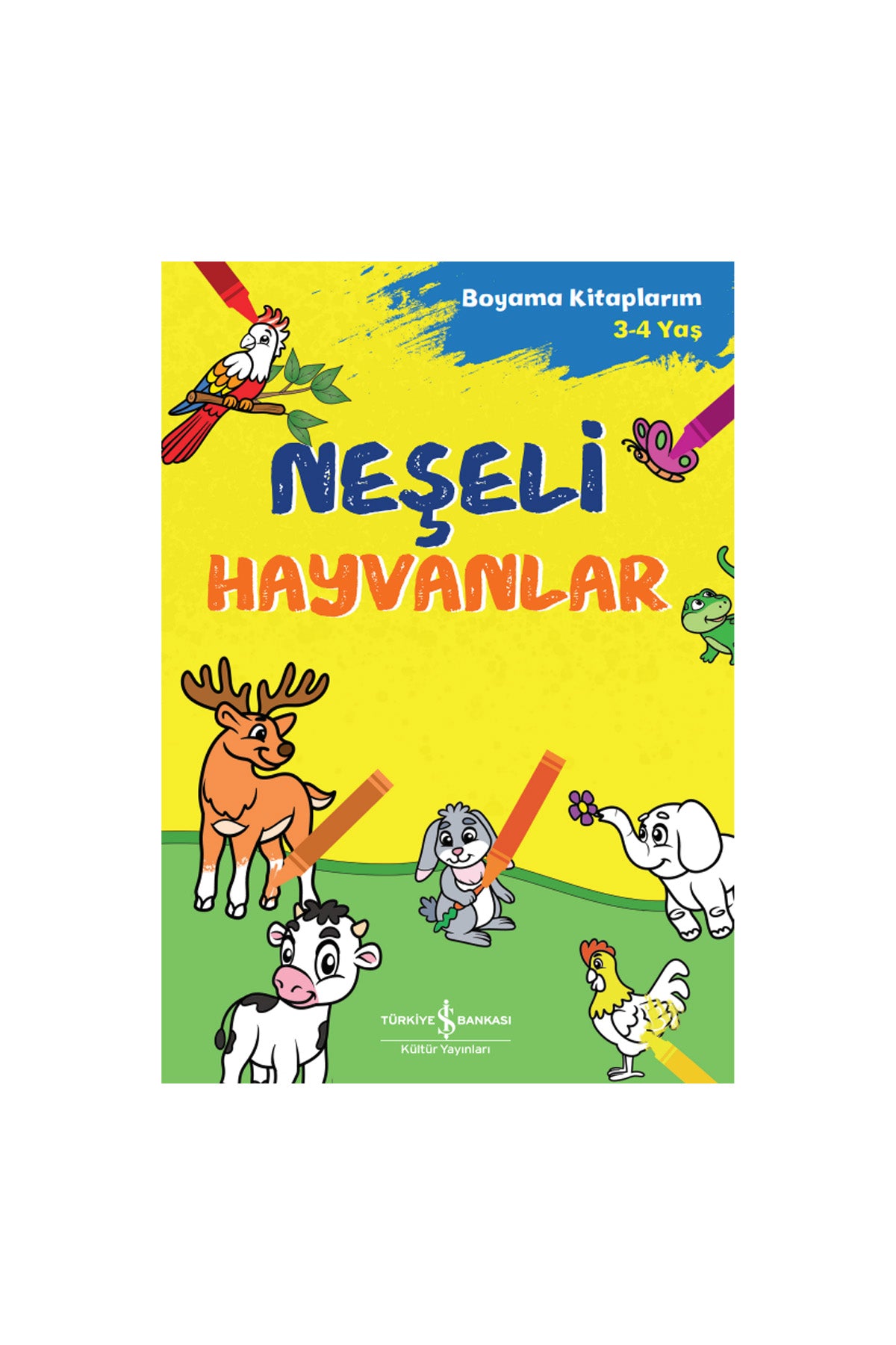 Neşeli Hayvanlar – Boyama Kitaplarım 3-4 Yaş