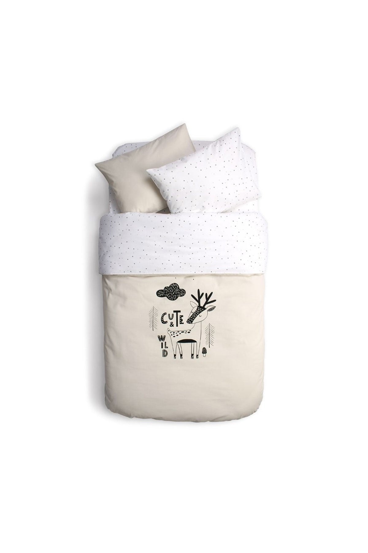 Funna Baby Nevresim Takımı Cute & Wild Bej 100x150cm - Welcome Baby
