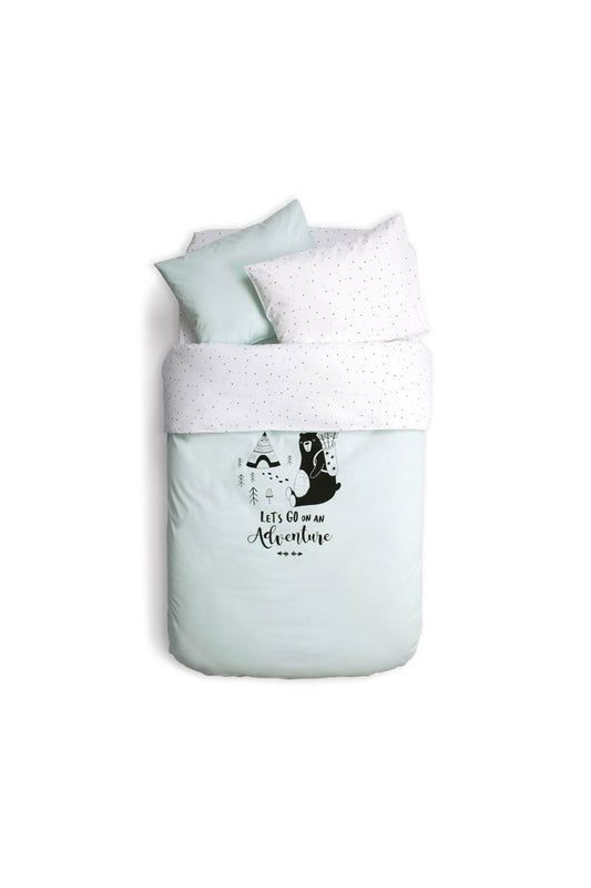 Funna Baby Nevresim Takımı Lets Go Mint 100x150cm