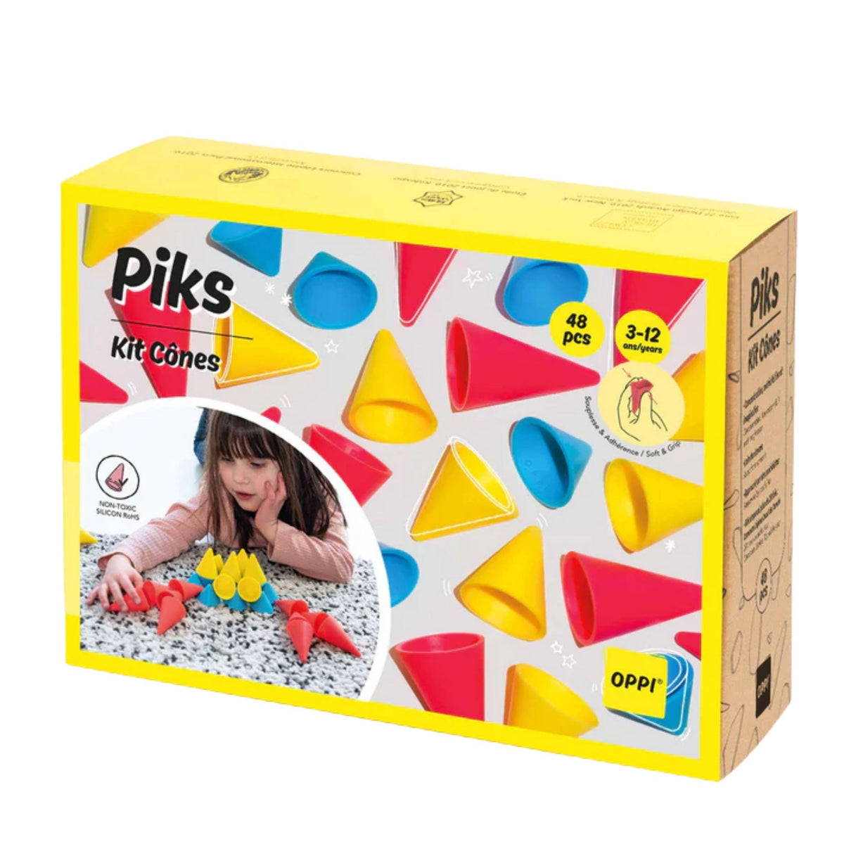 Oppi Piks Yapı ve Denge Oyunu Koni 48 Parça