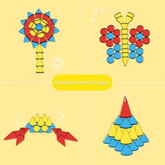 Oppi Piks Yapı ve Denge Oyunu Koni 48 Parça