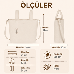 Pasito A Pasito Icon Crossbody Bebek Bakım Çantası Cream