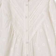 Patique Brodeli Nervürlü Gömlek