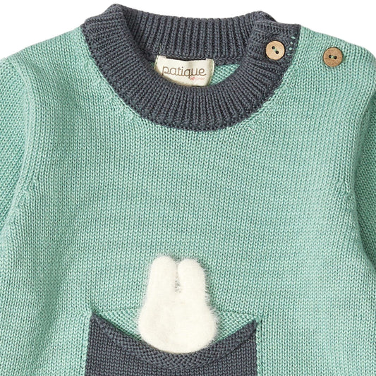 Patique Yeşil Renkli Cep Detaylı İkili Takım