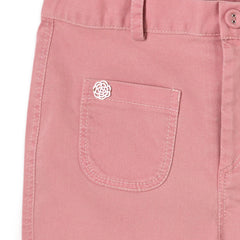 Patique Denim Pantolon Pembe