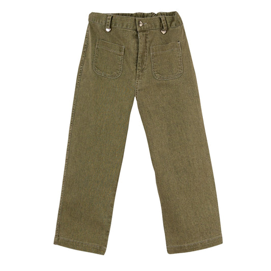 Patique Denim Pantolon Yeşil