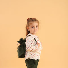 Patique Desenli Büzgülü Gömlek