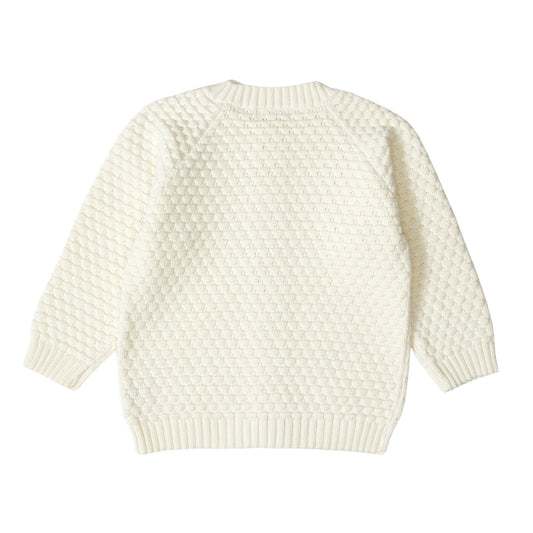 Patique Desenli Hırka Ekru