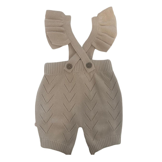 Patique Organik Pamuk Triko Fırfırlı Salopet