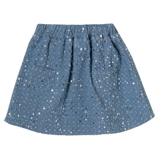 Patique Payetli Denim Etek