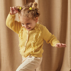 Patique Sarı Püskül Detaylı Hırka