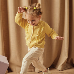 Patique Sarı Püskül Detaylı Hırka