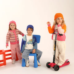 Patique Renk Bloklu Hırka Erkek