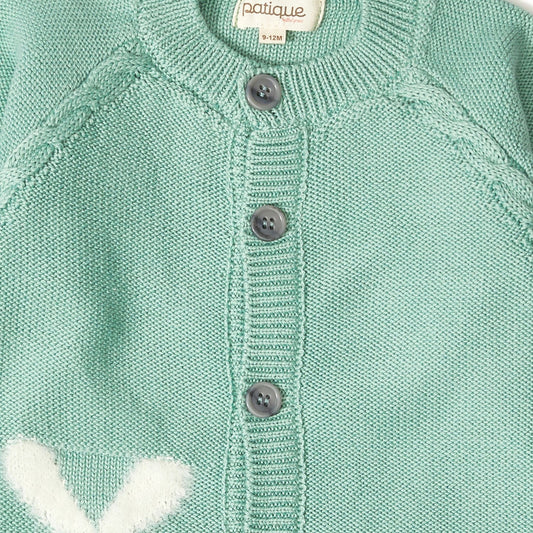 Patique Tavşan Desenli Triko Takım