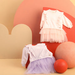 Patique Tütülü Sweat Elbise