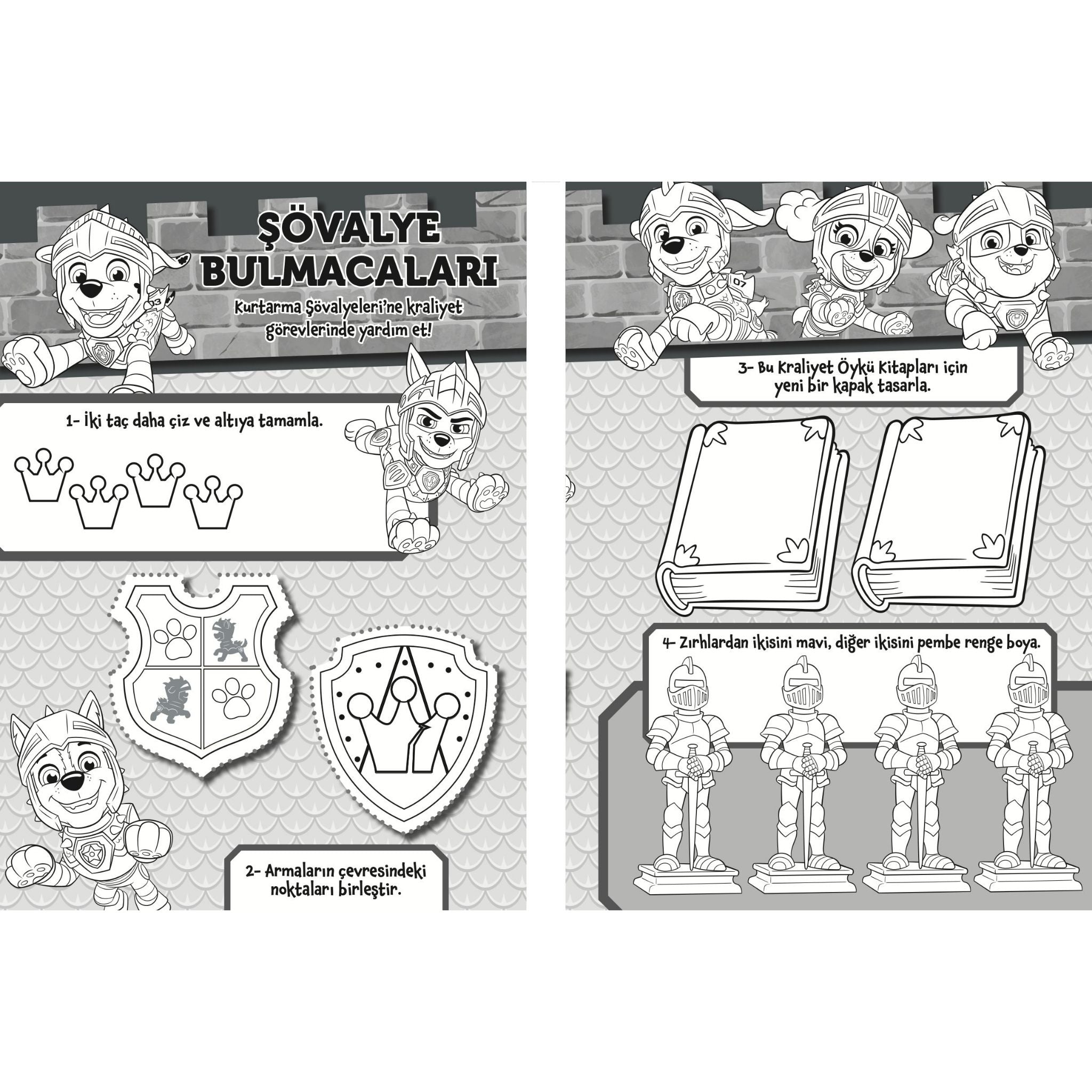 Beta Kids Paw Patrol Hav Hav Kurtarma Görevi Boyama Kitabı