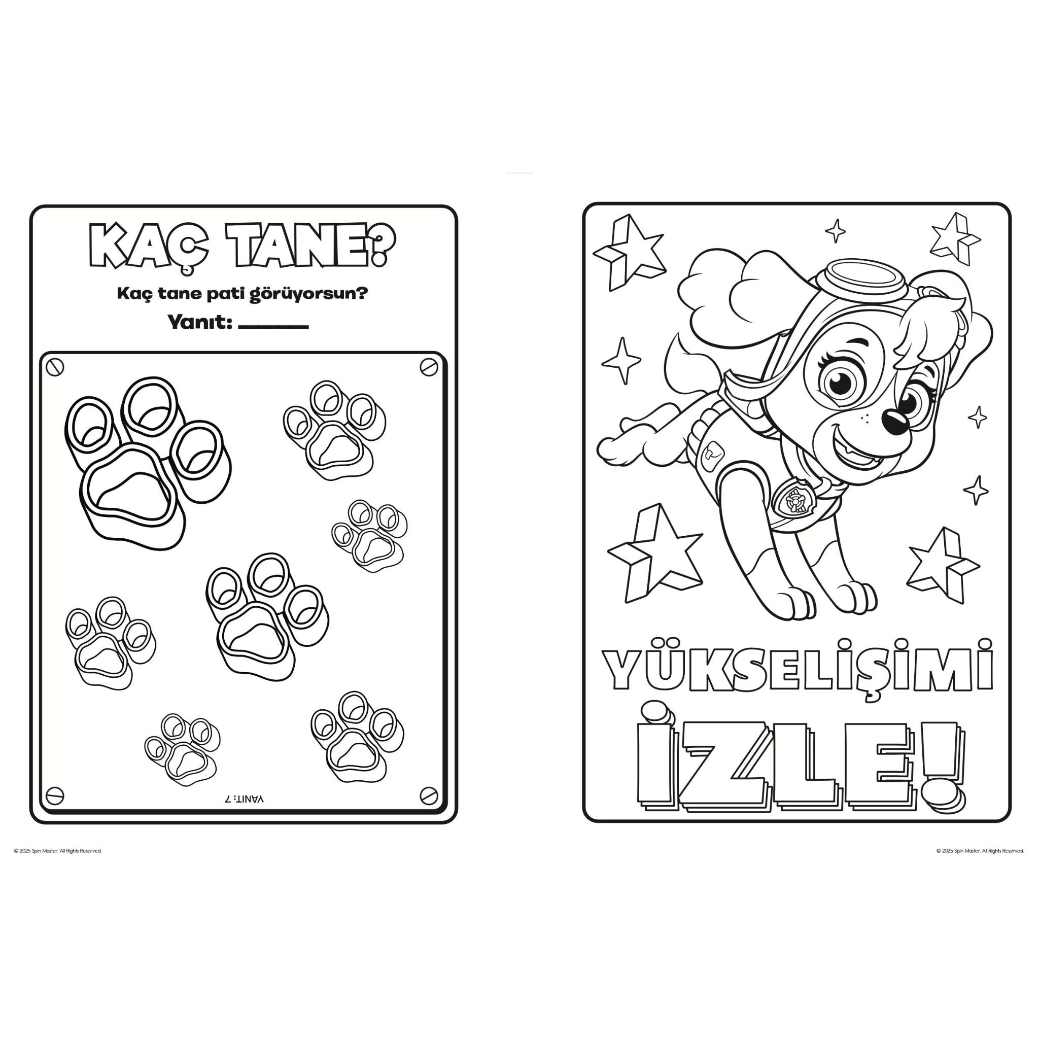 Beta Kids Paw Patrol Renkli Kaşifler Boyama Kitabı
