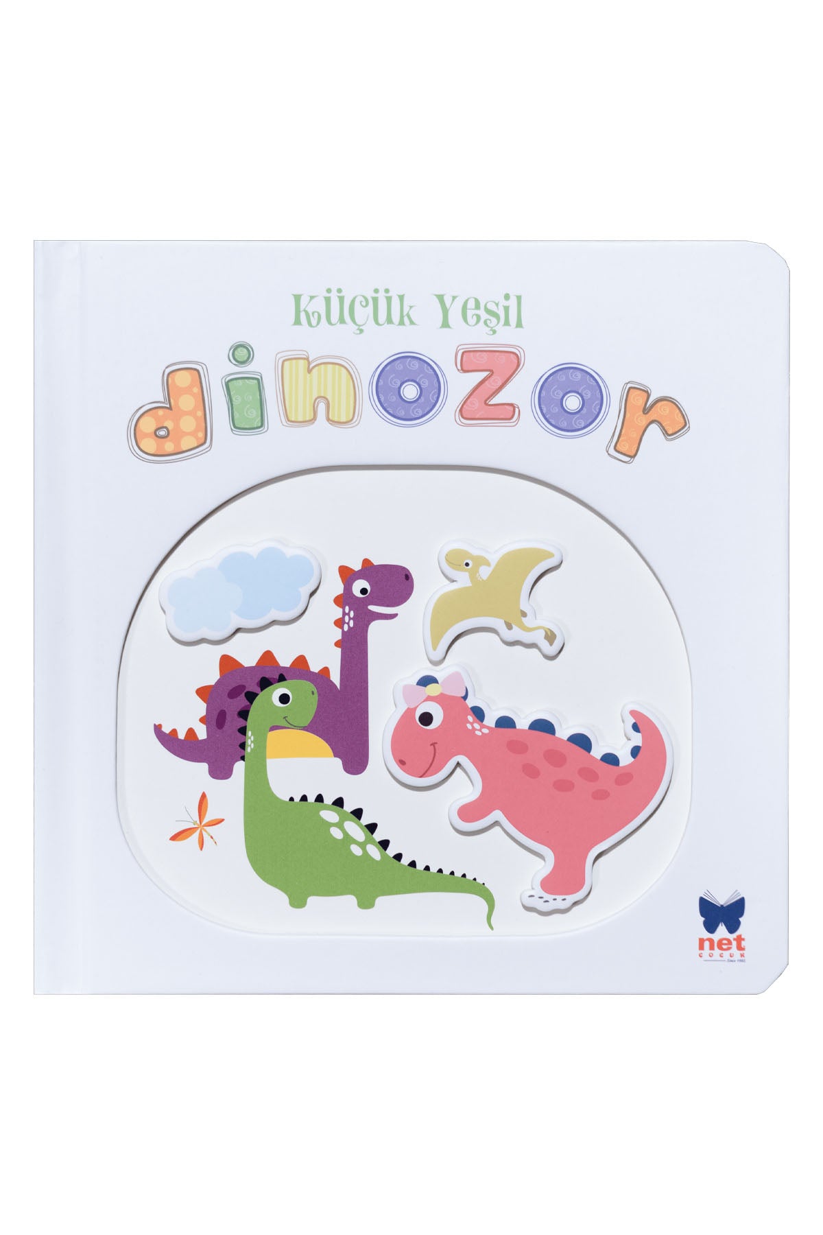 Net Kitap Pencereli Dokun Hisset Küçük Yeşil Dinozor