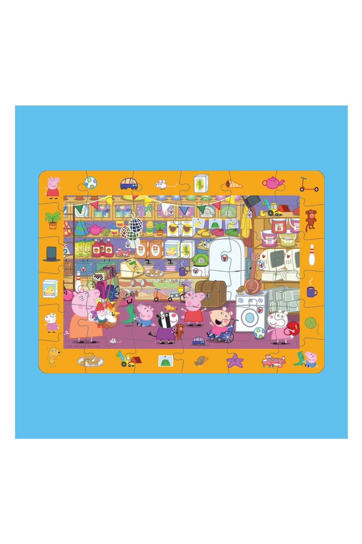 Moritoys Peppa Pig Look & Find Puzzle: Mr. Fox's Shop - 36 Parça Yapboz ve Gözlem Oyunu