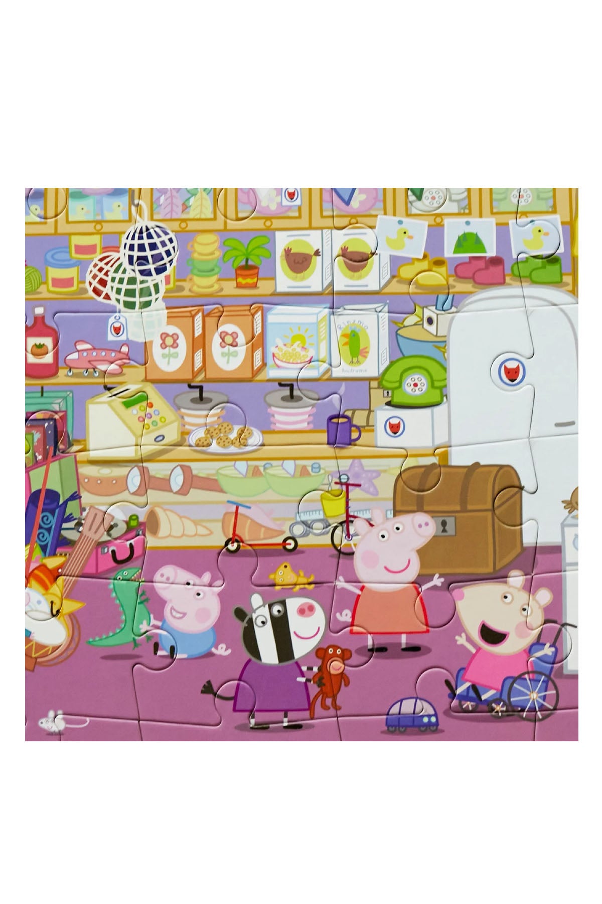 Peppa Pig - Look & Find Puzzle: Mr. Fox's Shop - 36 Parça Yapboz ve Gözlem Oyunu