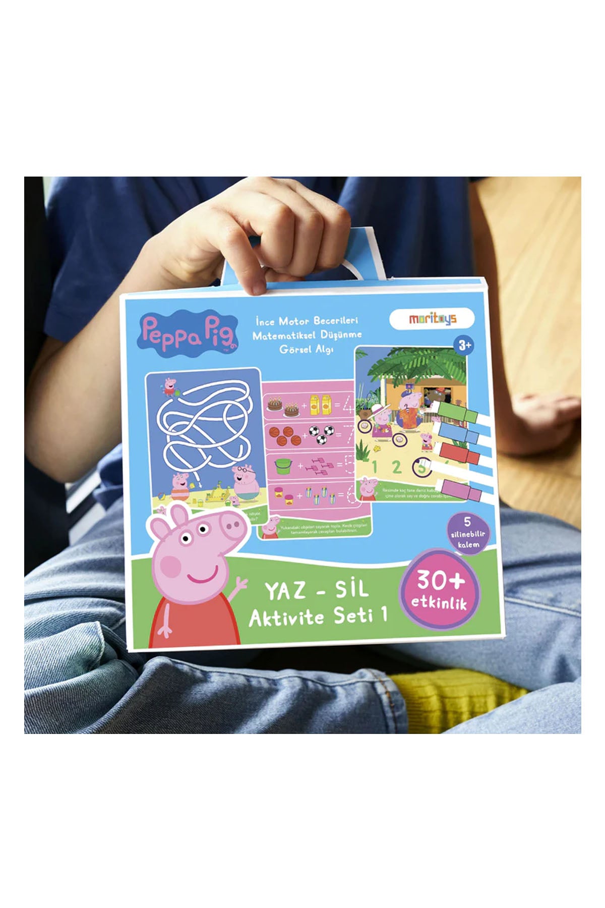 Peppa Pig Yaz - Sil Aktivite Seti 1: Matematiksel Düşünme, Görsel Algı ve İnce Motor Becerileri