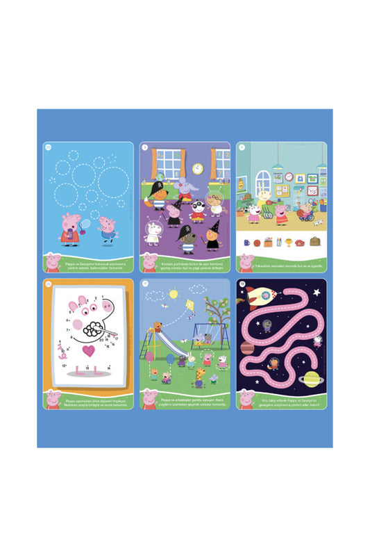 Moritoys Peppa Pig Yaz Sil Aktivite Seti 2: Dikkat & Konsantrasyon, Problem Çözme ve İnce Motor Becerileri
