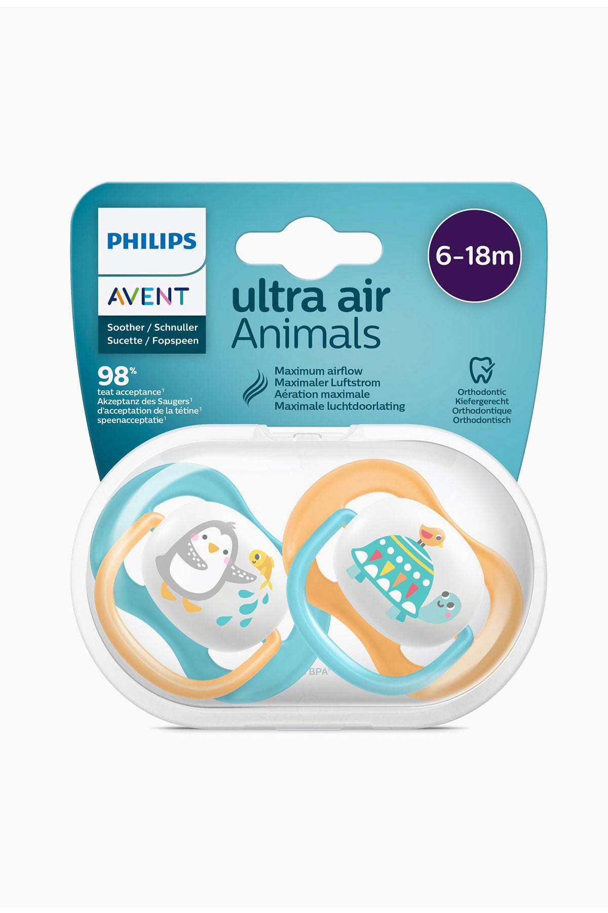 Philips Avent Ultra Air Emzik 6-18 Ay Erkek 2'li