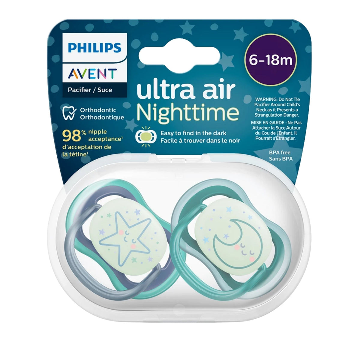 Philips Avent Ultra Air Gece 2'li Emzik 6-18 Ay