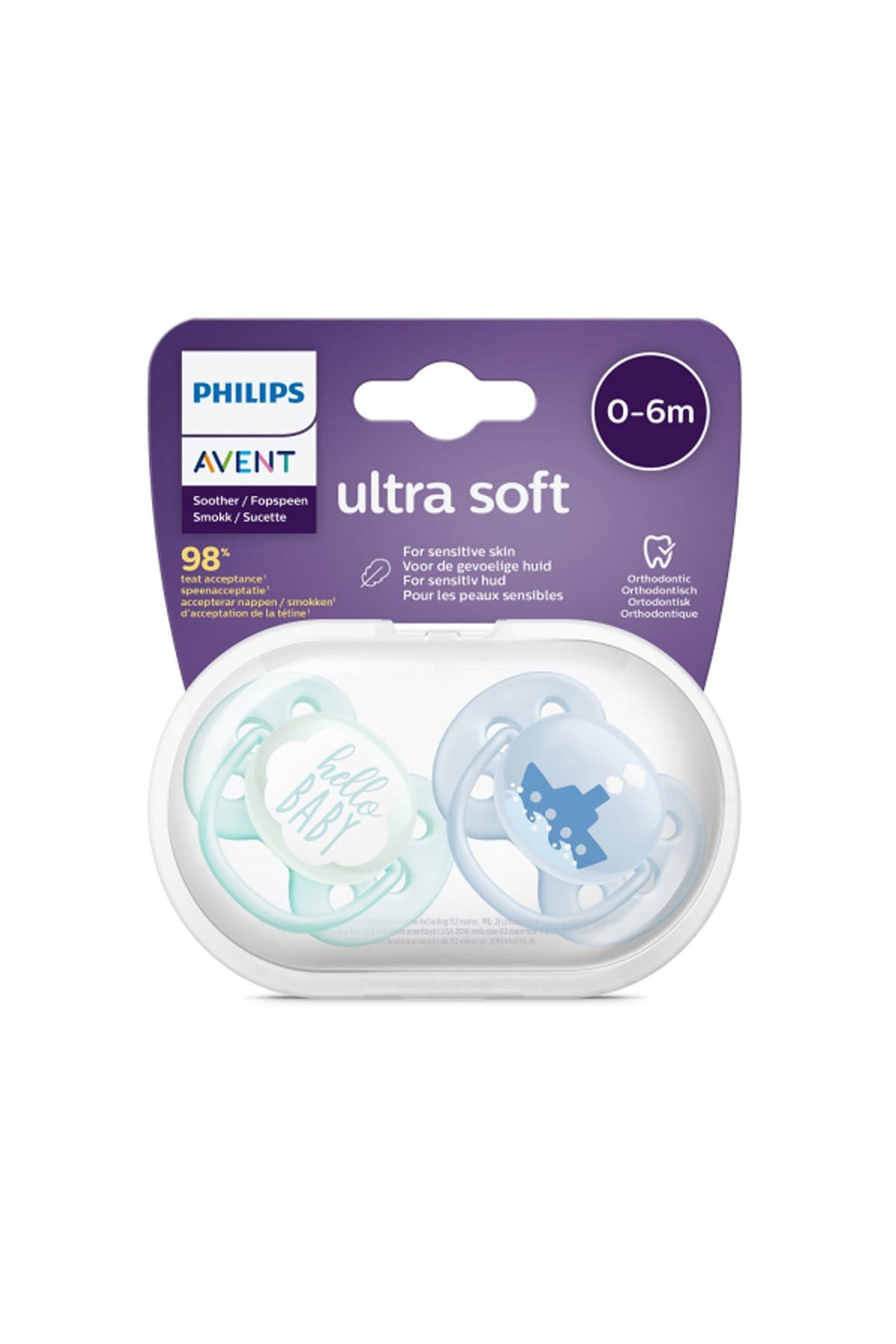 Philips Avent Ultra Soft Emzik 0-6 Ay Erkek