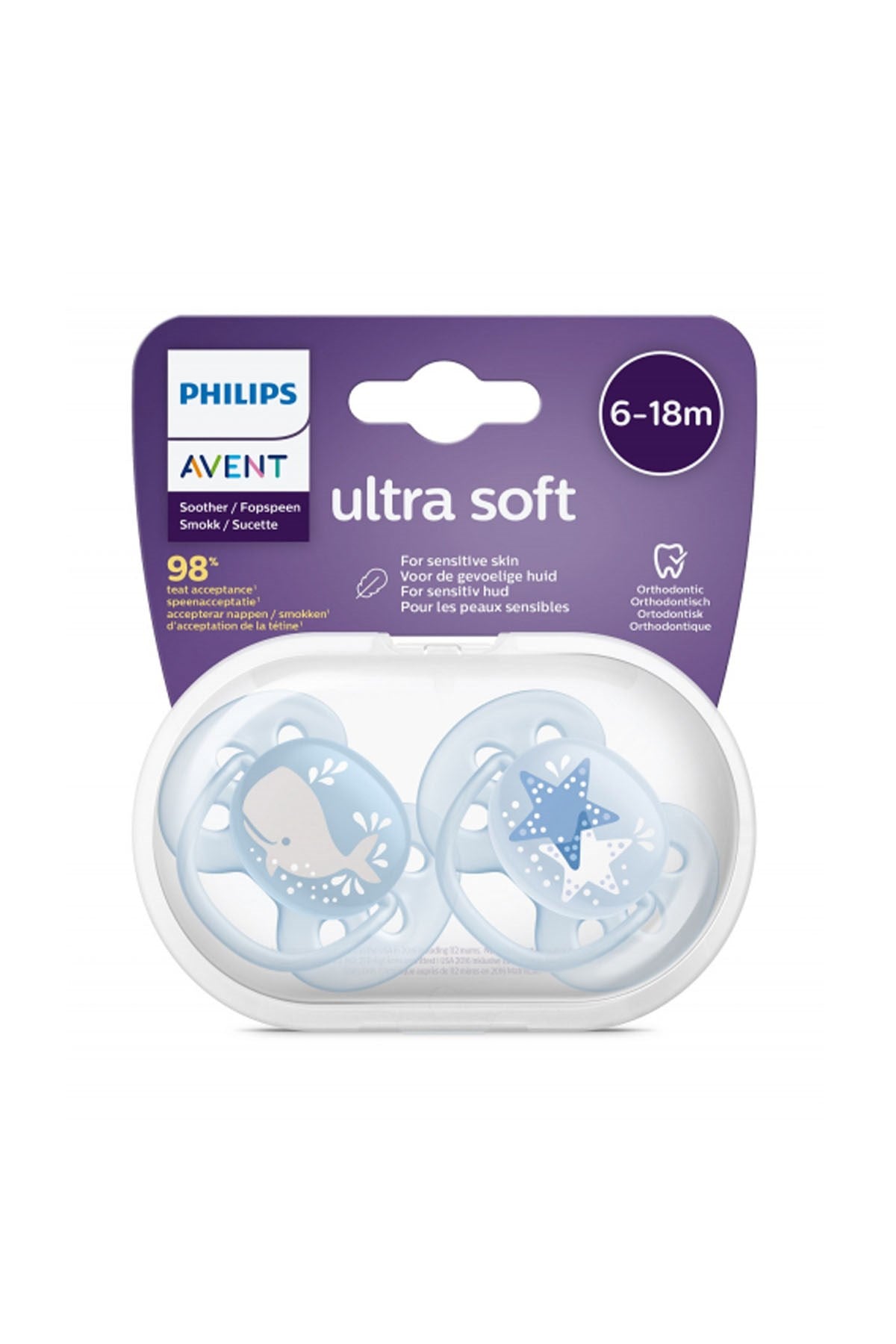 Philips Avent Ultra Soft Emzik 6-18 Ay Erkek